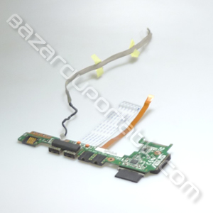 Lecteur de carte SD avec sortie audio et USB pour Asus EeePC 1015PEM BLANC